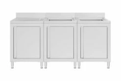 Kommerciel Køkkenvask Med Skab 180x60x96 Cm Rustfrit Stål 16 Kommerciel Køkkenvask Med Skab 180x60x96 Cm Rustfrit Stål -TRADEMAX Salg kommerciel koekkenvask med skab 180x60x96 cm rustfrit staal 4247300 1