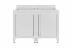 Kommerciel Køkkenvask Med Skabe 2 Stk. Rustfrit Stål 16 Kommerciel Køkkenvask Med Skabe 2 Stk. Rustfrit Stål -TRADEMAX Salg kommerciel koekkenvask med skabe 2 stk rustfrit staal 2373613 1