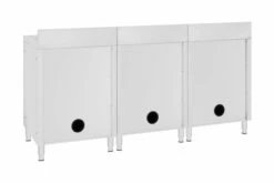 Kommerciel Køkkenvask Med Skabe 3 Stk. Rustfrit Stål