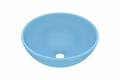 Luksuriøs Håndvask 32,5x14 Cm Rund Keramisk Mat Lyseblå 18 Luksuriøs Håndvask 32,5x14 Cm Rund Keramisk Mat Lyseblå -TRADEMAX Salg luksurioes haandvask 325x14 cm rund keramisk mat lyseblaa 2164330