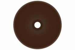 Luksuriøs Håndvask 32,5x14 Cm Rund Keramisk Mat Mørkebrun -TRADEMAX Salg luksurioes haandvask 325x14 cm rund keramisk mat moerkebrun 2165376