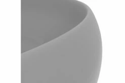 Luksuriøs Håndvask 40x15 Cm Rund Keramik Mat Lysegrå -TRADEMAX Salg luksurioes haandvask 40x15 cm rund keramik mat lysegraa 4076794