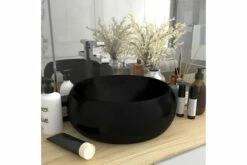 Luksuriøs Håndvask 40x15 Cm Rund Keramik Mat Sort -TRADEMAX Salg luksurioes haandvask 40x15 cm rund keramik mat sort 4076840 1