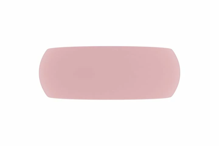 Luksuriøs Håndvask 40x15 Cm Rund Keramisk Mat Pink 10 Luksuriøs Håndvask 40x15 Cm Rund Keramisk Mat Pink - Billede 8