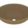 Luksuriøs Håndvask 40x33 Cm Keramisk Oval Mat Cremefarvet -TRADEMAX Salg luksurioes haandvask 40x33 cm keramisk oval mat cremefarvet 4244977
