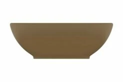 Luksuriøs Håndvask 40x33 Cm Keramisk Oval Mat Cremefarvet -TRADEMAX Salg luksurioes haandvask 40x33 cm keramisk oval mat cremefarvet 4246931
