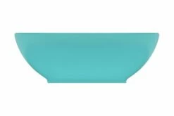 Luksuriøs Håndvask 40x33 Cm Keramisk Oval Mat Lysegrøn -TRADEMAX Salg luksurioes haandvask 40x33 cm keramisk oval mat lysegroen 4246984 1