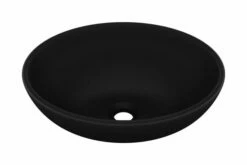 Luksuriøs Håndvask 40x33 Cm Keramisk Oval Mat Sort -TRADEMAX Salg luksurioes haandvask 40x33 cm keramisk oval mat sort 4071723