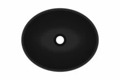 Luksuriøs Håndvask 40x33 Cm Keramisk Oval Mat Sort -TRADEMAX Salg luksurioes haandvask 40x33 cm keramisk oval mat sort 4076736 1