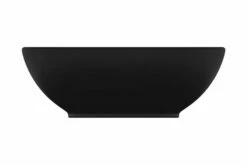 Luksuriøs Håndvask 40x33 Cm Keramisk Oval Mat Sort -TRADEMAX Salg luksurioes haandvask 40x33 cm keramisk oval mat sort 4076737 1