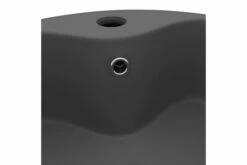 Luksuriøs Håndvask Med Overløb 36x13 Cm Keramik Mat Mørkegrå -TRADEMAX Salg luksurioes haandvask med overloeb 36x13 cm keramik mat moerkegraa 2166877 1