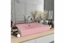 Luksuriøs Håndvask Med Vandhanehul 60x46cm Keramisk Mat Pink 20 Luksuriøs Håndvask Med Vandhanehul 60x46cm Keramisk Mat Pink -TRADEMAX Salg luksurioes haandvask med vandhanehul 60x46cm keramisk mat pink 2166259