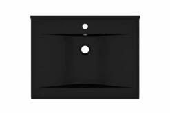 Luksuriøs Håndvask Med Vandhanehul 60x46cm Keramisk Mat Sort -TRADEMAX Salg luksurioes haandvask med vandhanehul 60x46cm keramisk mat sort 4076741 1