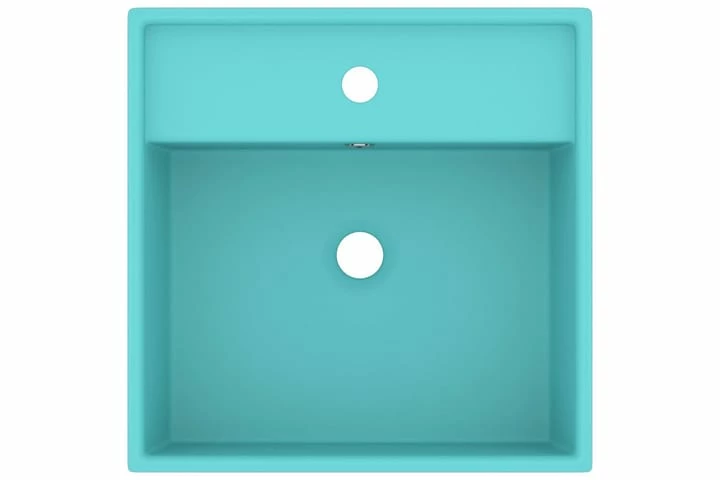 Luksus Håndvask Overløb 41x41 Cm Keramik Firkantet Lysegrøn 10 Luksus Håndvask Overløb 41x41 Cm Keramik Firkantet Lysegrøn - Billede 8