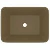 Luksushåndvask 41x30x12 Cm Keramik Mat Cremefarvet -TRADEMAX Salg luksushaandvask 41x30x12 cm keramik mat cremefarvet 2166724