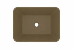 Luksushåndvask 41x30x12 Cm Keramik Mat Cremefarvet