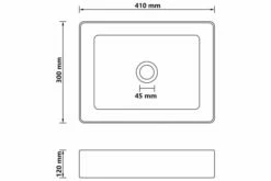 Luksushåndvask 41x30x12 Cm Keramik Mat Mørkebrun -TRADEMAX Salg luksushaandvask 41x30x12 cm keramik mat moerkebrun 2166030