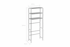 Opbevaringsstativ I 3 Niveauer 69 X 28 X 169 Cm Sølvfarvet -TRADEMAX Salg opbevaringsstativ i 3 niveauer 69 x 28 x 169 cm soelvfarvet soelv 1197483 1