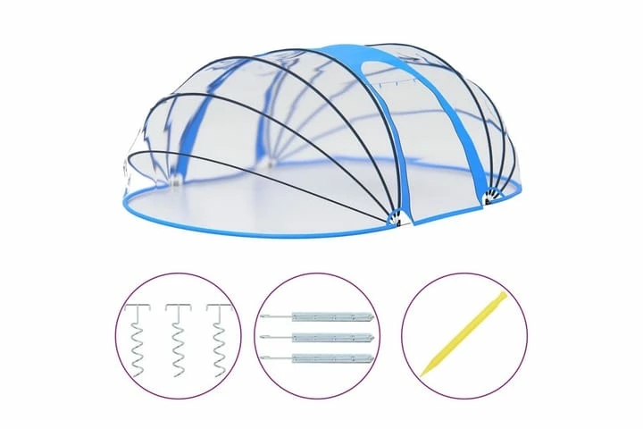Poolkuppel 530x410x205 Cm Oval 11 Poolkuppel 530x410x205 Cm Oval - Billede 9