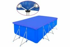 Poolovertræk 2 Stk. 540x270 Cm 90 G/m² PE Rektangulært -TRADEMAX Salg poolovertraek 2 stk 540x270 cm 90 gm pe rektangulaert blaa 3307903 1
