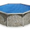 Poolset Stenimitation Rund Fritstående Pool -TRADEMAX Salg poolset stenimitation rund fritstaaende pool oe350 h120 cm 2333649