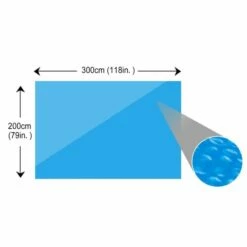 Rektangulært Poolovertræk 300 X 200 Cm Pe Blå -TRADEMAX Salg rektangulaert poolovertraek 300 x 200 cm pe blaa blaa 1380598 1