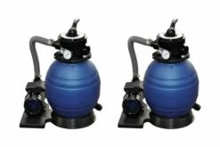 Sandfilterpumpe 2 Stk. 400 W 11000 L/T -TRADEMAX Salg sandfilterpumpe 2 stk 400 w 11000 lt blaa 3121983 1