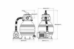 Sandfilterpumpe 2 Stk. 400 W 11000 L/T -TRADEMAX Salg sandfilterpumpe 2 stk 400 w 11000 lt blaa 3126784 1