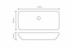 Sink MÃ¤laren 71x39cm Hvid -TRADEMAX Salg sink mlaren 71x39cm hvid hvid 4073137