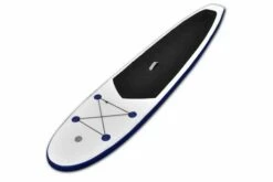 Stand Up Paddle Board-Sæt Sup Surfbræt Oppustelig Blå Og Hvi