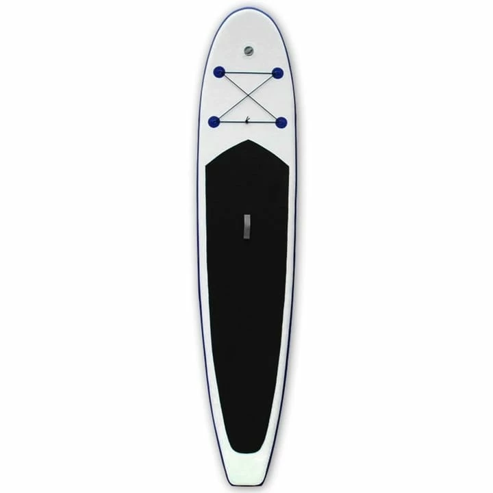 Stand Up Paddle Board-Sæt Sup Surfbræt Oppustelig Blå Og Hvi 5 Stand Up Paddle Board-Sæt Sup Surfbræt Oppustelig Blå Og Hvi - Billede 3