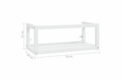 Væghængt Badeværelsesmøbel Til Håndvask 79x38x31 Cm Jern Hvi -TRADEMAX Salg vaeghaengt badevaerelsesmoebel til haandvask 79x38x31 cm jern hvi hvid 4235882