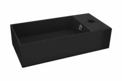 Væghængt Håndvask Med Overløb Til Badeværelse Keramisk Sort 20 Væghængt Håndvask Med Overløb Til Badeværelse Keramisk Sort -TRADEMAX Salg vaeghaengt haandvask med overloeb til badevaerelse keramisk sort 4071739 1