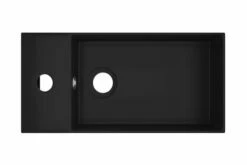 Væghængt Håndvask Med Overløb Til Badeværelse Keramisk Sort 22 Væghængt Håndvask Med Overløb Til Badeværelse Keramisk Sort -TRADEMAX Salg vaeghaengt haandvask med overloeb til badevaerelse keramisk sort 4076825 1