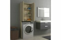 Vaskemaskineskab 64x25,5x190 Cm Sonoma-eg