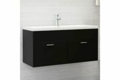 Vaskeskab 100x38,5x46 Cm Spånplade Sort -TRADEMAX Salg vaskeskab 100x385x46 cm spaanplade sort sort 3325796