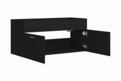 Vaskeskab 100x38,5x46 Cm Spånplade Sort -TRADEMAX Salg vaskeskab 100x385x46 cm spaanplade sort sort 3337444