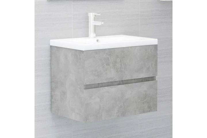 Vaskeskab 60x38,5x45 Cm Spånplade Betongrå 10 Vaskeskab 60x38,5x45 Cm Spånplade Betongrå - Billede 8