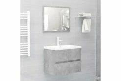 Vaskeskab 60x38,5x45 Cm Spånplade Betongrå 29 Vaskeskab 60x38,5x45 Cm Spånplade Betongrå -TRADEMAX Salg vaskeskab 60x385x45 cm spaanplade betongraa graa 2473972 1