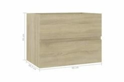 Vaskeskab 60x38,5x45 Cm Spånplade Sonoma-eg
