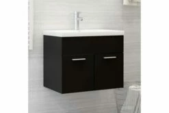 Vaskeskab 60x38,5x46 Cm Spånplade Sort -TRADEMAX Salg vaskeskab 60x385x46 cm spaanplade sort sort 2475595 1