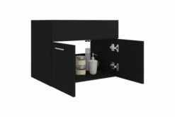 Vaskeskab 60x38,5x46 Cm Spånplade Sort -TRADEMAX Salg vaskeskab 60x385x46 cm spaanplade sort sort 2475598 1