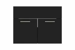 Vaskeskab 60x38,5x46 Cm Spånplade Sort -TRADEMAX Salg vaskeskab 60x385x46 cm spaanplade sort sort 2475599 1