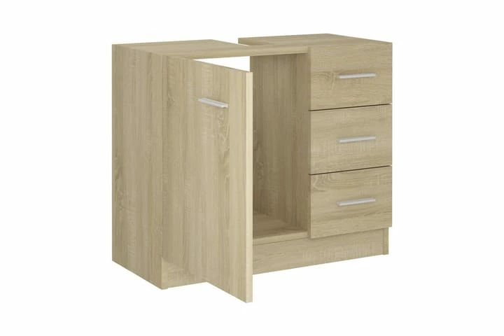 Vaskeskab 63x30x54 Cm Spånplade Sonoma-eg 13 Vaskeskab 63x30x54 Cm Spånplade Sonoma-eg - Billede 11