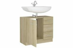 Vaskeskab 63x30x54 Cm Spånplade Sonoma-eg 31 Vaskeskab 63x30x54 Cm Spånplade Sonoma-eg -TRADEMAX Salg vaskeskab 63x30x54 cm spaanplade sonoma eg brun 3337490 1