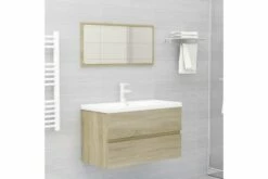 Vaskeskab 80x38,5x45 Cm Spånplade Sonoma-eg 18 Vaskeskab 80x38,5x45 Cm Spånplade Sonoma-eg -TRADEMAX Salg vaskeskab 80x385x45 cm spaanplade sonoma eg brun 3337479