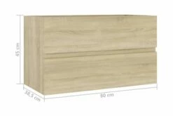 Vaskeskab 80x38,5x45 Cm Spånplade Sonoma-eg 22 Vaskeskab 80x38,5x45 Cm Spånplade Sonoma-eg -TRADEMAX Salg vaskeskab 80x385x45 cm spaanplade sonoma eg brun 3337480