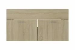 Vaskeskab 90x38,5x46 Cm Spånplade Sonoma-eg -TRADEMAX Salg vaskeskab 90x385x46 cm spaanplade sonoma eg brun 3330652 1