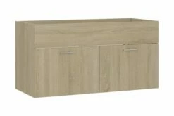 Vaskeskab 90x38,5x46 Cm Spånplade Sonoma-eg -TRADEMAX Salg vaskeskab 90x385x46 cm spaanplade sonoma eg brun 3337708