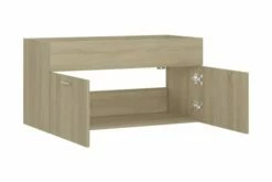 Vaskeskab 90x38,5x46 Cm Spånplade Sonoma-eg -TRADEMAX Salg vaskeskab 90x385x46 cm spaanplade sonoma eg brun 3337709